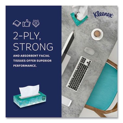 Kleenex White Facial Tissue for Business, 2-Ply, White, Pop-Up Box, 100 Sheets/Box, 36 Boxes/Carton