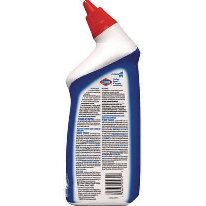 24oz Clorox Toilet Bowl Cleaner With Bleach, Fresh Scent, Bottle, 12/cs