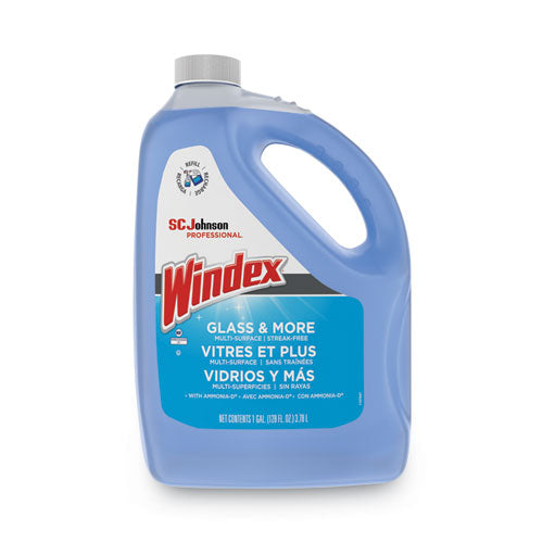Windex Glass Cleaner With Ammonia-D, 1 Gal Bottle, 4/ct