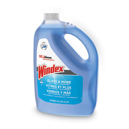 Windex Glass Cleaner With Ammonia-D, 1 Gal Bottle, 4/ct