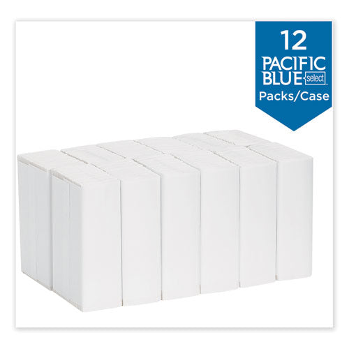 10.1x12.7 GEORGIA PACIFIC Pacific Blue Select C-Fold Paper Towels, 2-Ply, White, 120/PK, 12 Packs/ct