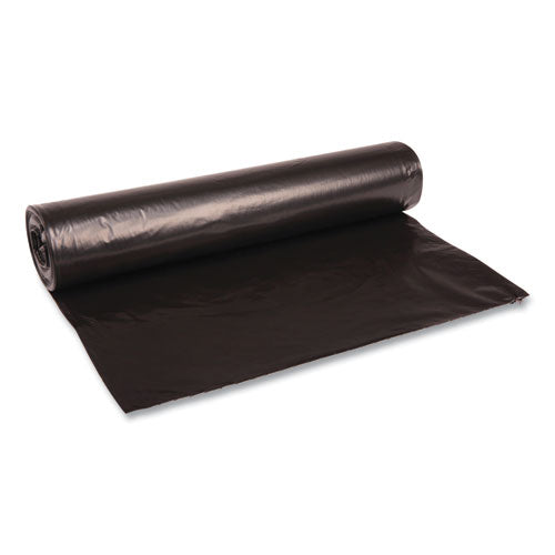 43x47 1.2 mil, 56 gal Recycled Low-Density Polyethylene Can Liners, Black, Perforated, 100/cs