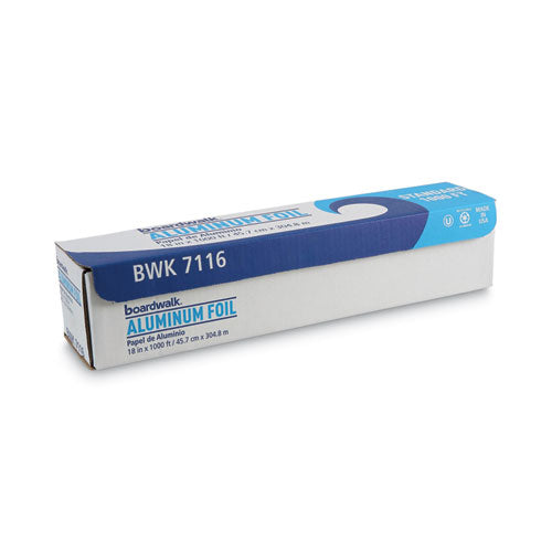 18x1000 ft Boardwalk Standard Aluminum Foil Roll, 63 gauge