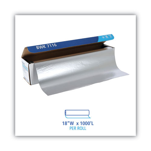 18x1000 ft Boardwalk Standard Aluminum Foil Roll, 63 gauge