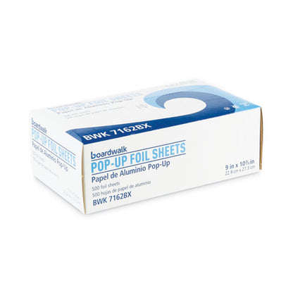9x10.75 Standard Aluminum Foil Pop-Up Sheets, 63 Gauge, 500 Sheets/Box, 6 Boxes/ct
