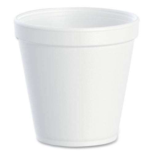 16oz Dart Foam Containers, Squat, White, 500/cs