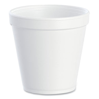 16oz Dart Foam Containers, Squat, White, 500/cs