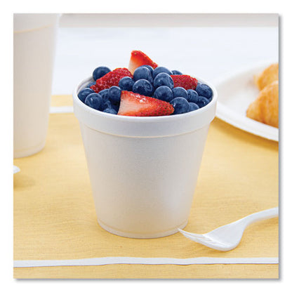 16oz Dart Foam Containers, Squat, White, 500/cs