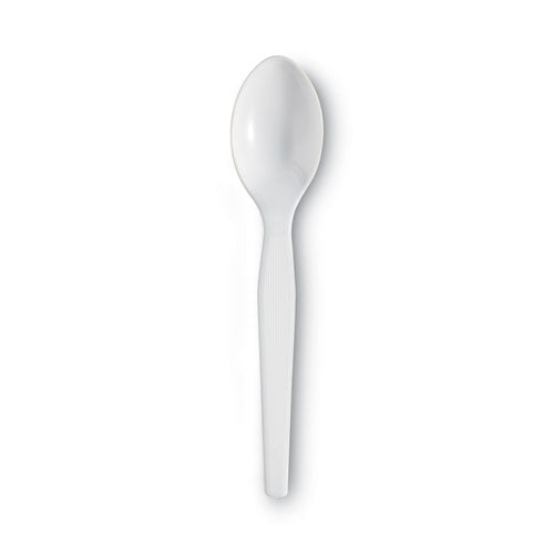 Heavyweight Dixie Plastic Cutlery, Teaspoons, White, 1,000/ct