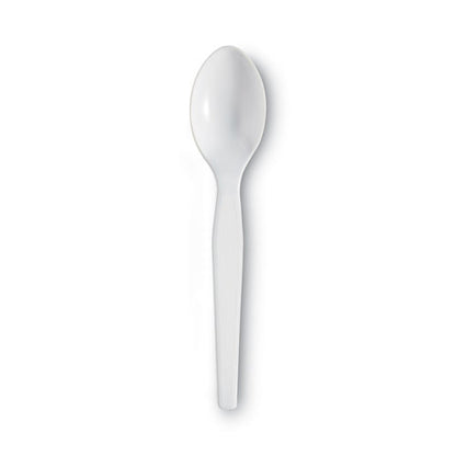 Heavyweight Dixie Plastic Cutlery, Teaspoons, White, 1,000/ct
