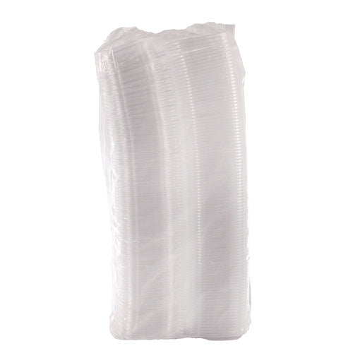 8oz Dart ClearPac SafeSeal Tamper-Resistant/Evident Containers, Flat Lid, 4.9x1.4x5.5, Plastic, 200/cs