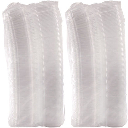 8oz Dart ClearPac SafeSeal Tamper-Resistant/Evident Containers, Flat Lid, 4.9x1.4x5.5, Plastic, 200/cs