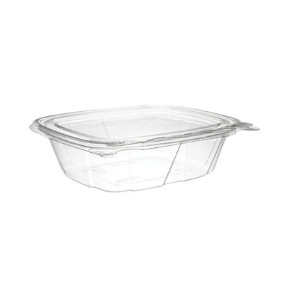 12oz Dart ClearPac SafeSeal Tamper-Resistant/Evident Containers, Flat Lid, 4.9x2x5.5, Clear, Plastic, 200/cs