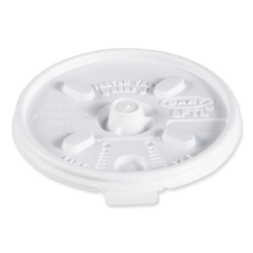 8oz Dart Lift n' Lock Plastic Hot Cup Lids, Fits Cups, White, 1,000/Carton