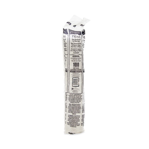 12-26oz Dart Prima Strawless Plastic Lids, Clear, 1,000/ct