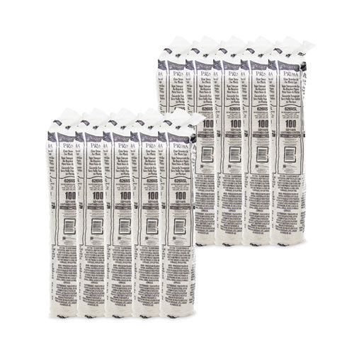 12-26oz Dart Prima Strawless Plastic Lids, Clear, 1,000/ct