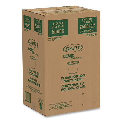Dart Conex Complements Portion/medicine Cups, 5.5 Oz, Translucent, 125/bag, 20 Bags/carton