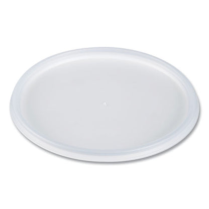 24-32oz Dart Plastic Lids for Foam Containers, Flat, Vented, Translucent, 500/cs