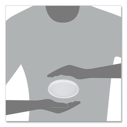 24-32oz Dart Plastic Lids for Foam Containers, Flat, Vented, Translucent, 500/cs
