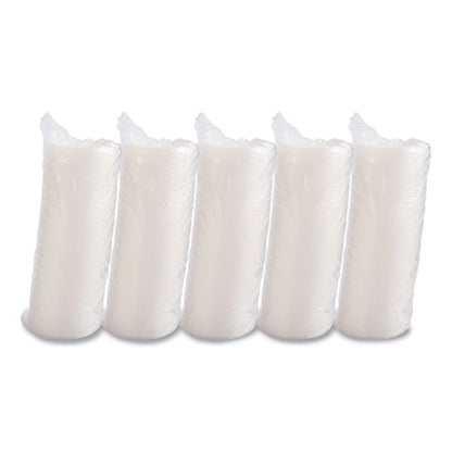 24-32oz Dart Plastic Lids for Foam Containers, Flat, Vented, Translucent, 500/cs