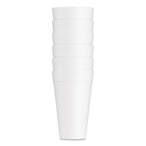 32oz 32TJ32 Dart Foam Drink Cups, White, 500/cs