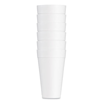 32oz 32TJ32 Dart Foam Drink Cups, White, 500/cs