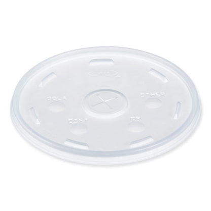 32-44-60oz Dart Lids For Foam Cups And Containers, Translucent, 1,000/cs