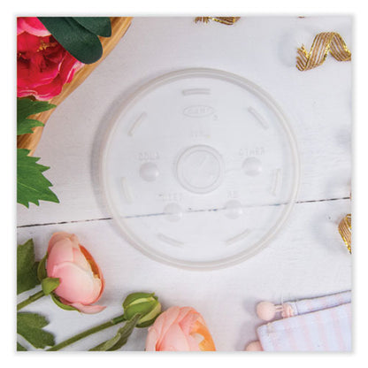 32-44-60oz Dart Lids For Foam Cups And Containers, Translucent, 1,000/cs
