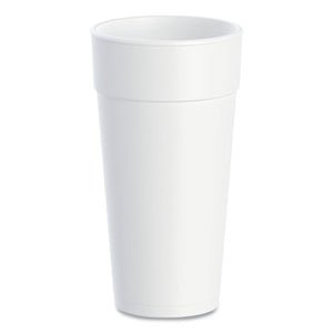 32oz 32TJ32 Dart Foam Drink Cups, White, 500/cs