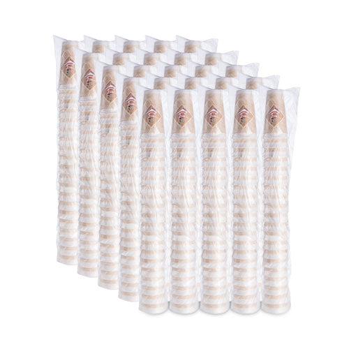 20oz Dart Cafe G Foam Hot/cold Cups, Brown/red/white, 500/ct