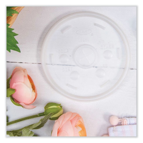 8-32oz Dart Cold Cup Lids, Fits Cups/Containers, Translucent, 1000/cs