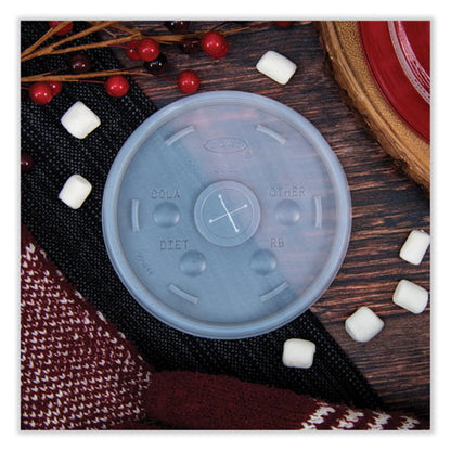 8-32oz Dart Cold Cup Lids, Fits Cups/Containers, Translucent, 1000/cs