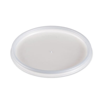 6-32oz Dart Plastic Lids for Foam Cups, Flat, Vented, Translucent, 1000/cs