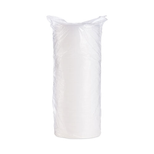 6-32oz Dart Plastic Lids for Foam Cups, Flat, Vented, Translucent, 1000/cs