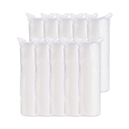 6-32oz Dart Plastic Lids for Foam Cups, Flat, Vented, Translucent, 1000/cs