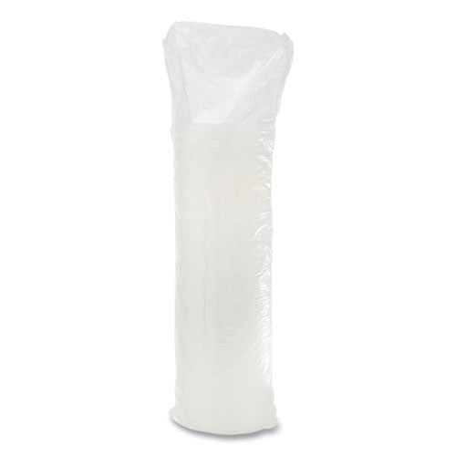 12-24oz Dart Plastic Lids, Hot/cold Foam Cups, Straw-Slot Lid, White, 1000/cs