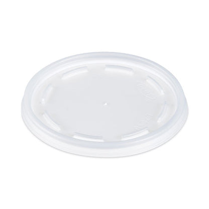 12-24oz Dart Plastic Lids, Fits Foam Cups, Vented, Translucent, 100/pk, 10 Packs/ct