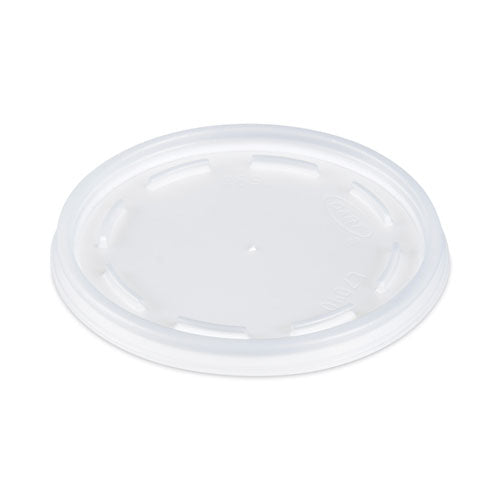 12-24oz Dart Plastic Lids, Fits Foam Cups, Vented, Translucent, 100/pk, 10 Packs/ct