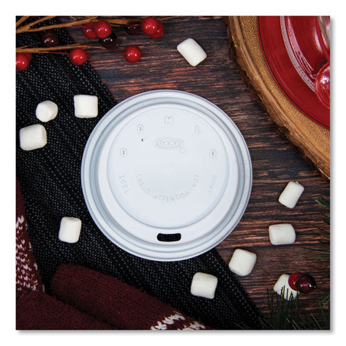 12-24oz SOLO Cappuccino Dome Sipper Lids, Cups, White, 1,000/ct