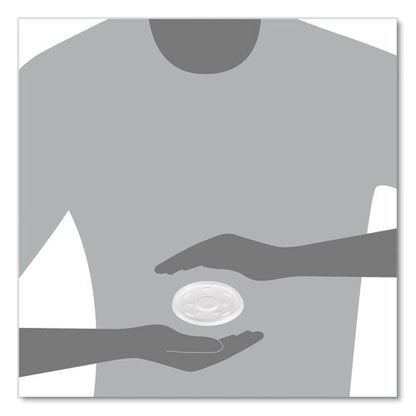12oz Dart Translucent Lid for foam cup with straw slot - 1000 ct