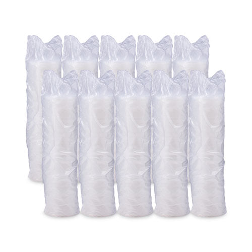 10-14oz Dart Lift N' Lock Plastic Hot Cup Lids, With Straw Slot, Cups, Translucent, 100/sleeve, 10 Sleeves/ct
