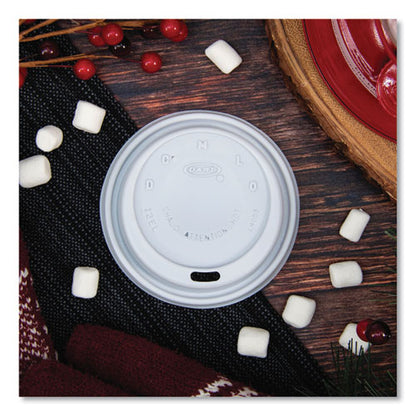 12oz SOLO Cappuccino Dome Sipper Lids, White, 1,000/ct