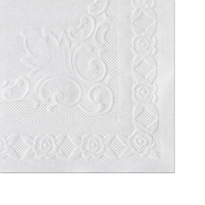 10x14 Hoffmaster Classic Embossed Straight Edge Placemats, White, 1,000/ct