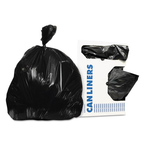 30x36 Heritage Linear Low-Density Can Liners, 30 Gal, 0.5 Mil, Black, 250/cs