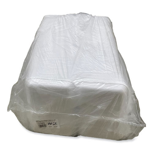 #2 Meat Trays White 8.5x6.03x1.11 500/cs