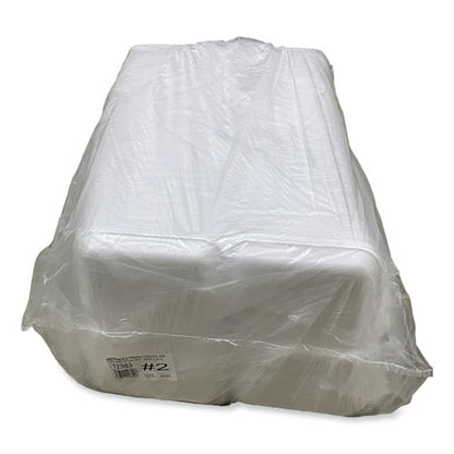 #2 Meat Trays White 8.5x6.03x1.11 500/cs