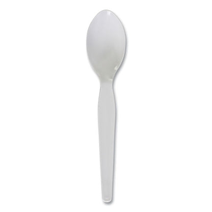 Boardwalk Heavyweight Polystyrene Cutlery, Teaspoon, White, 1000/ct