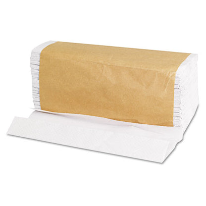 GenSupply C-Fold Towels, 1-Ply, 11 x 10.13, White, 198/Pack, 12 Packs/Carton