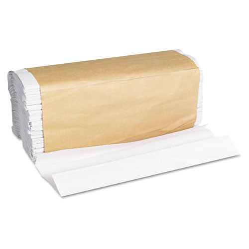 GenSupply C-Fold Towels, 1-Ply, 11 x 10.13, White, 198/Pack, 12 Packs/Carton