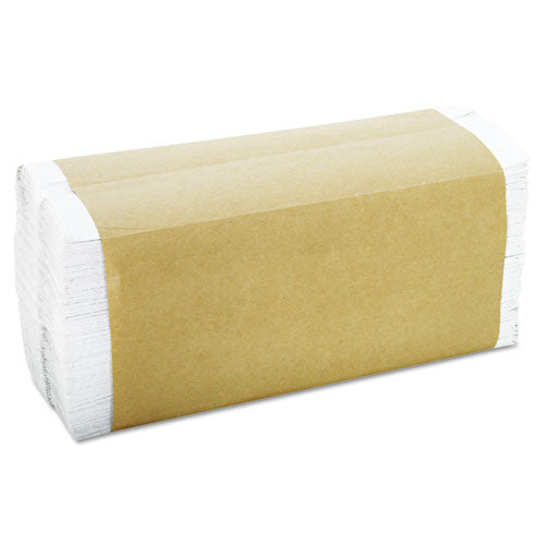 GenSupply C-Fold Towels, 1-Ply, 11 x 10.13, White, 198/Pack, 12 Packs/Carton
